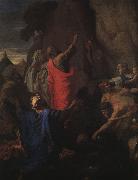 Nicolas Poussin Moses Bringing Forth Water from the Rock oil painting on canvas